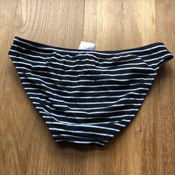 target black and white striped swimsuit bottoms - Picture 2 of 2